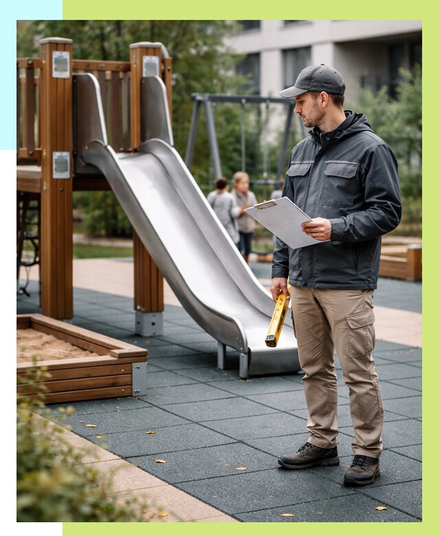 Сертификация детских площадок в Сосновоборске от 25863 р. | Алешин-Ссб