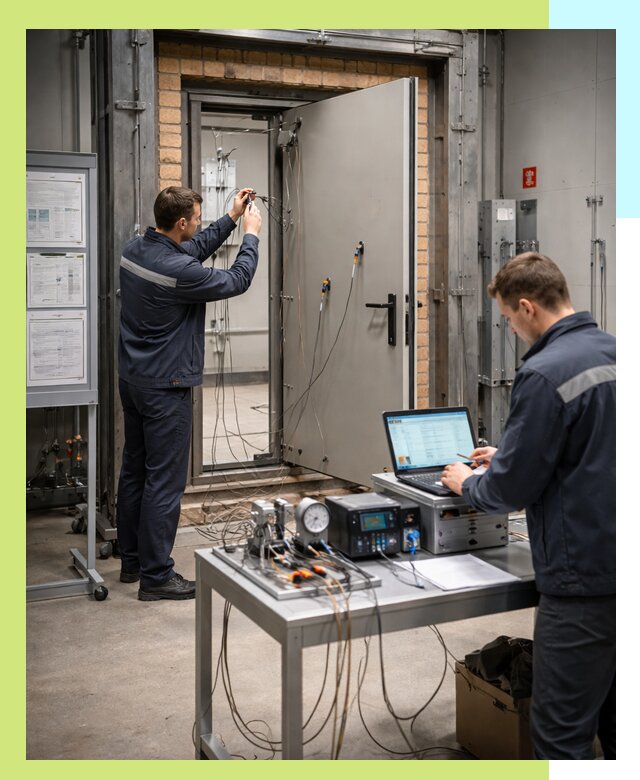 Сертификация противопожарных дверей в Сосновоборске по ГОСТ и ТР