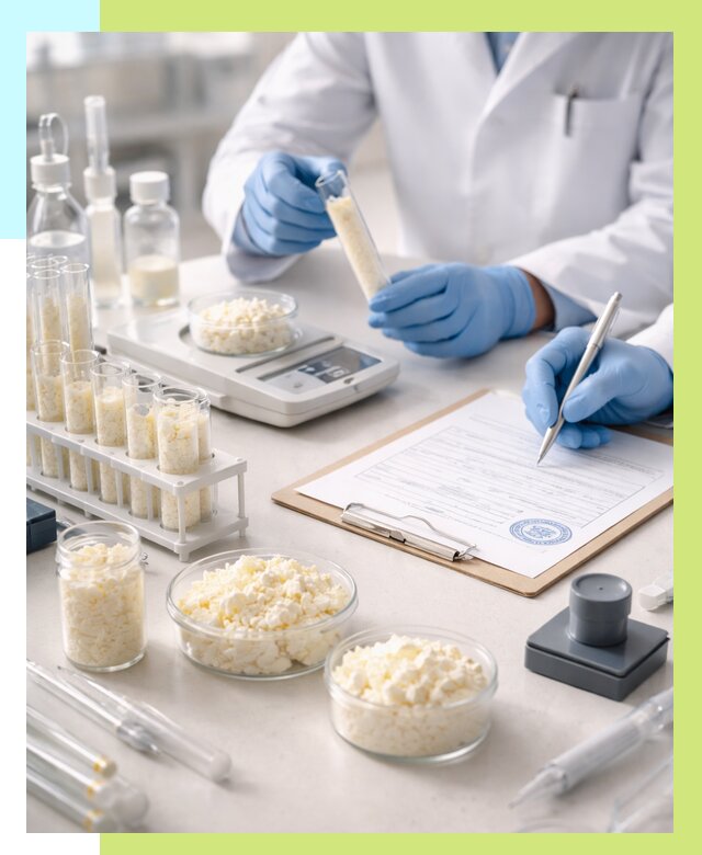 Сертификация творога в Сосновоборске от 12414 р. под ключ | Алешин-Ссб
