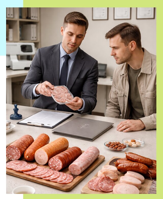 Сертификация колбасных изделий в Сосновоборске от 7759 р. | Алешин-Ссб