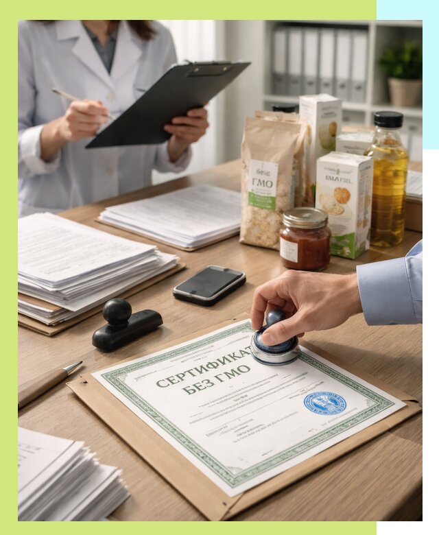 Получение сертификата Без ГМО для продукции в Сосновоборске